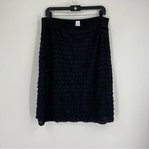 Janeric Women’s Pull On Elastic Waist Midi Ruffle Skirt size XL